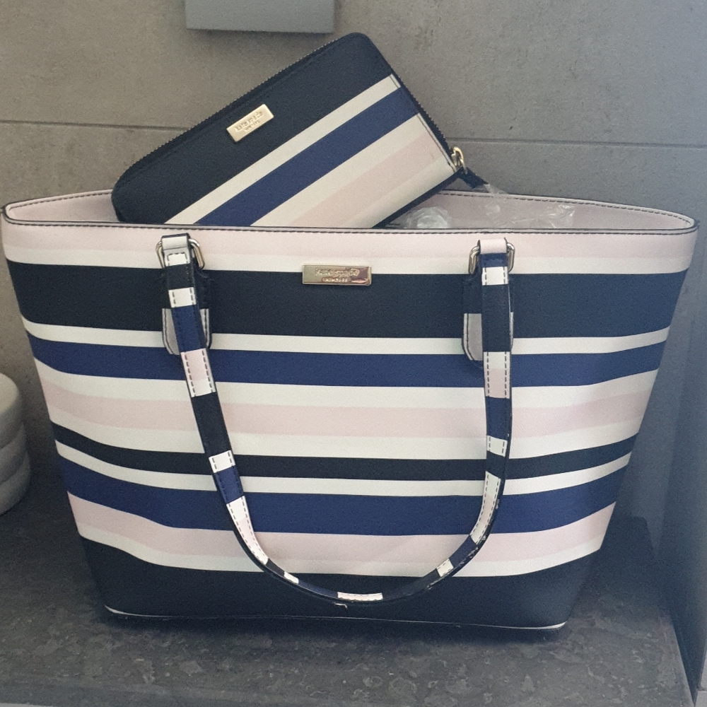 Kate Spade Laurel Tote Bag & Wallet